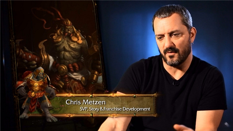 Chris Metzen, Game Designer  Blizzard.
