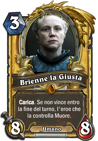 Brienne la Giusta Game of Thrones