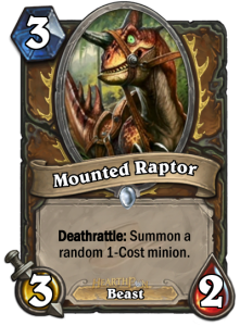 mounted raptor
