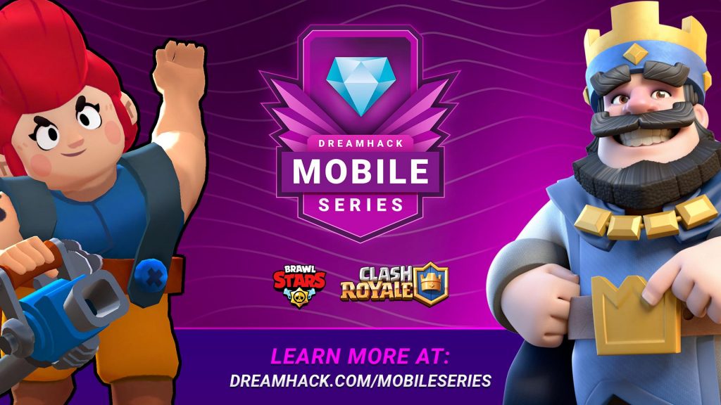 Locandina del DreamHack Mobile Series che vedrà protagonisti sia Brawl Stars che Clash Royale