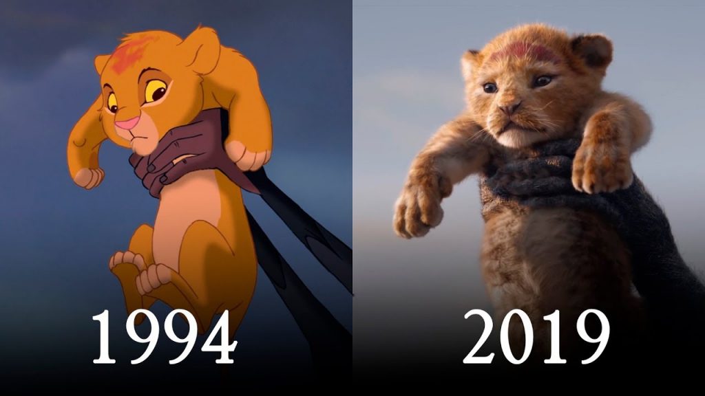 Il Re Leone : Simba nel 1994 ed Oggi