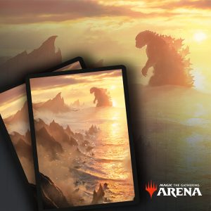 Godzilla Lands Arena sleeve