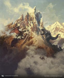 Godzilla Lands Mountain full-art