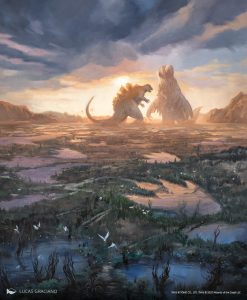 Godzilla Lands Swamp full-art
