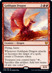 Goldspan Dragon in Temur Adventure