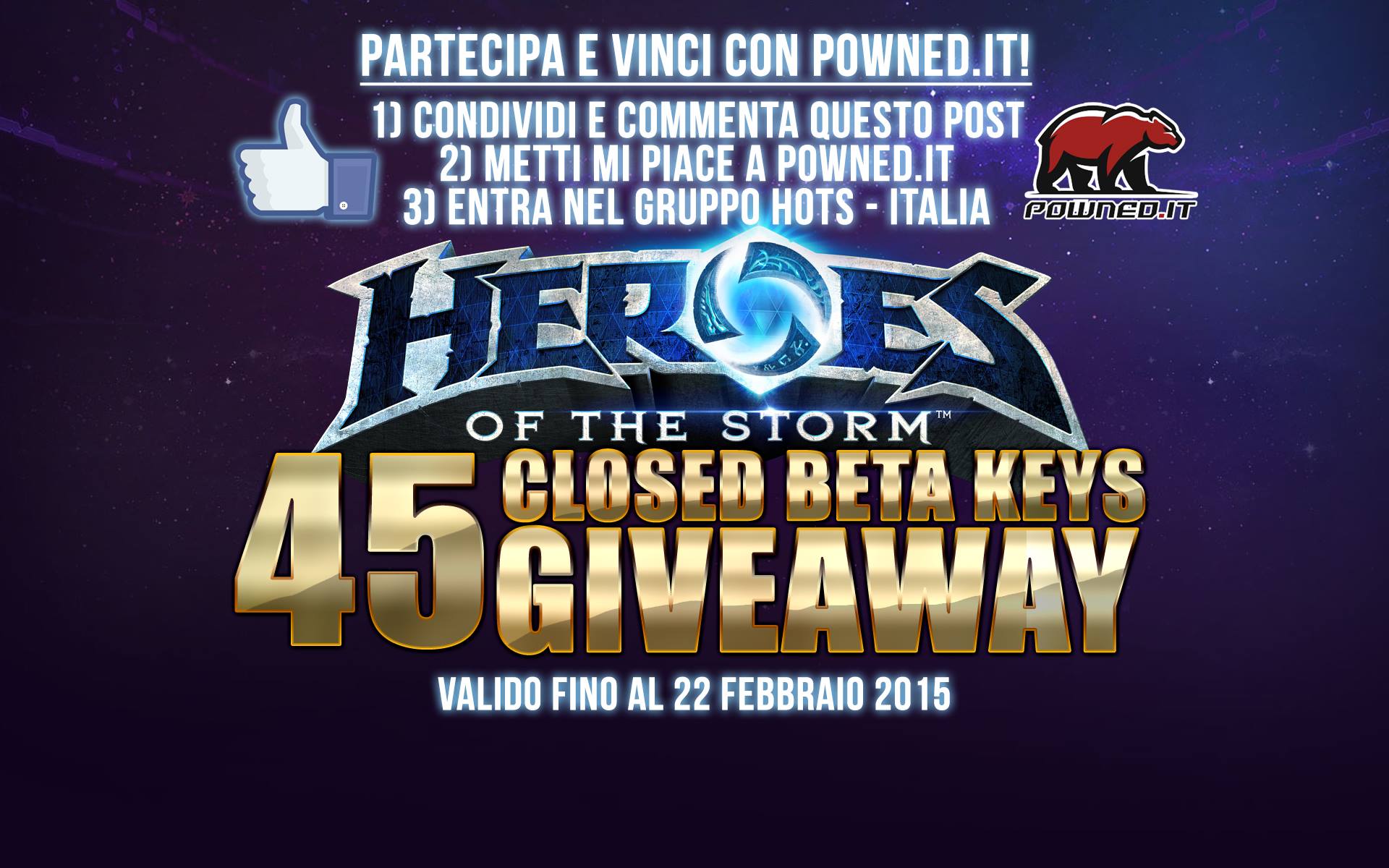 Nuovo Giveaway di Heroes of the Storm su Powned: partecipa e vinci una chiave per la Beta!