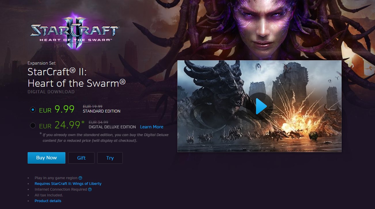 50% di sconto su Starcraft 2: al via la promozione Blizzard!