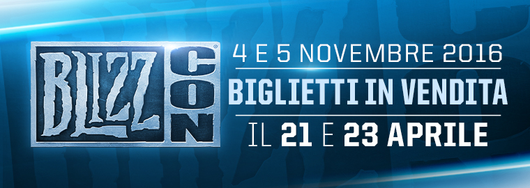 La Blizzcon 2016 si terrà il 4 e il 5 Novembre! Biglietti in prevendita a fine Aprile!