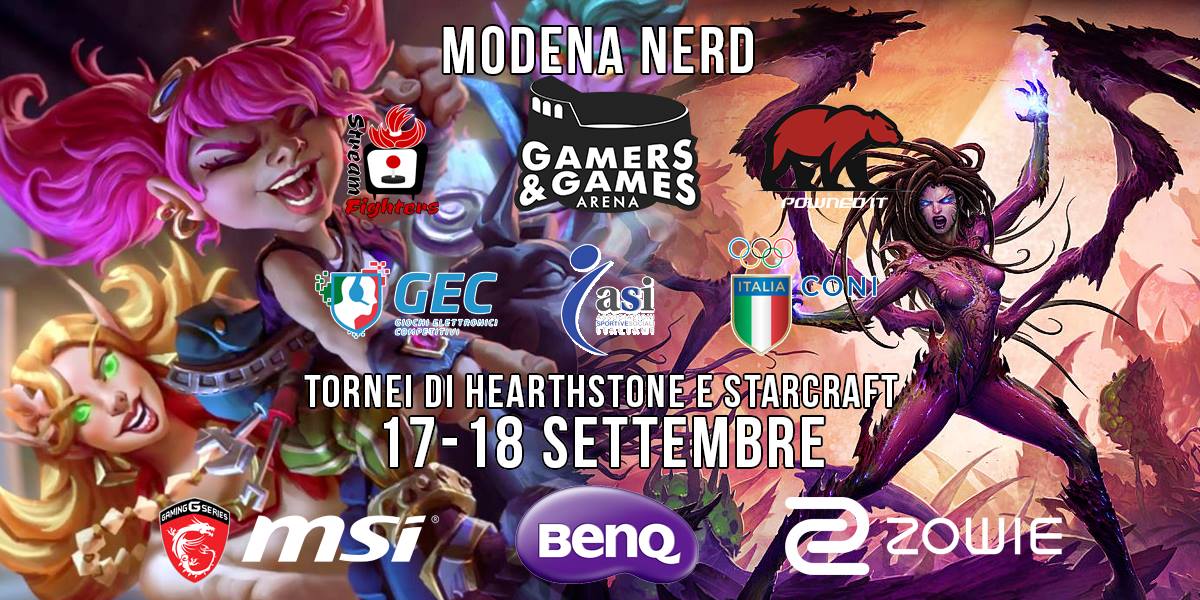 Modena Nerd: pronti per i tornei di Hearthstone e Starcraft2?