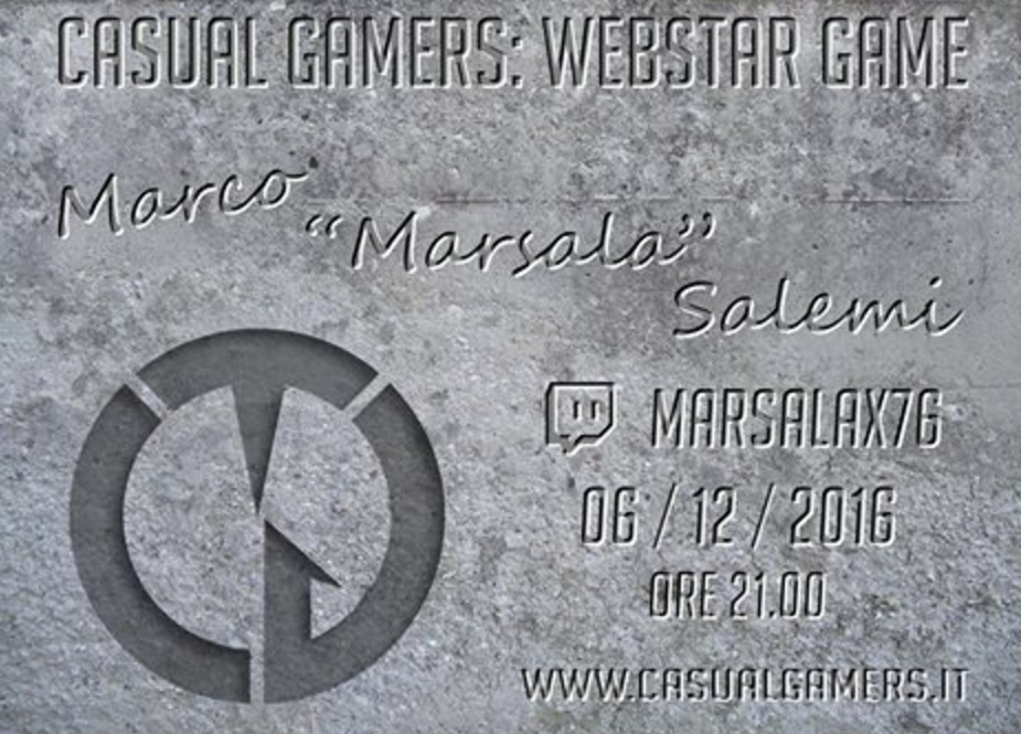 Stasera alle 21, Marsala ospite su Webstar Game!