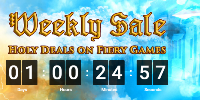 Offerte Settimanali: Holy Deals on Fiery Games!