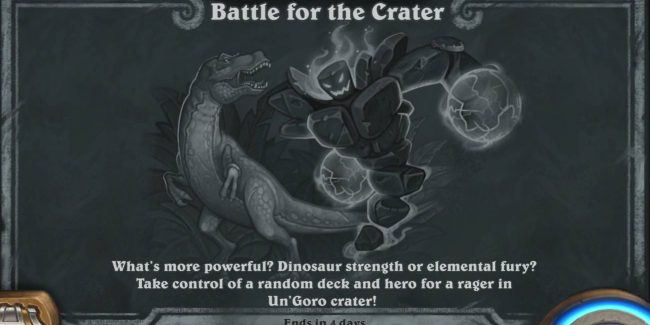 Battle of the Crater è la nuova rissa settimanale di Hearthstone!