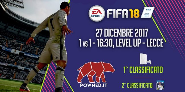 Fifa18 al Level Up di Lecce – Pronti a vincere una PS4 Slim? Vi aspettiamo il 27 Dicembre!