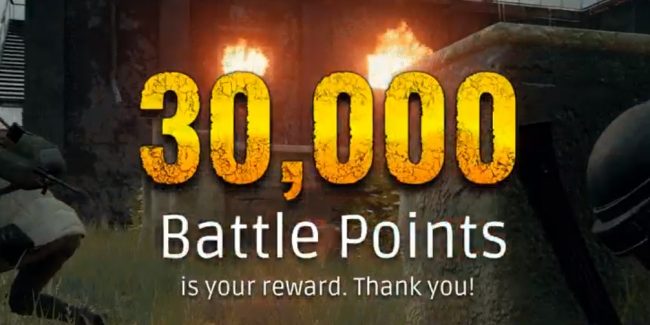 30,000 Battle Points gratis su PUBG per celebrare i 4 milioni di giocatori su XboxOne