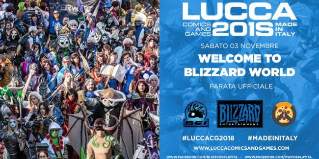 “Welcome to Blizzard world” Parata Cosplay ufficiale di Blizzard a Lucca Comics&Games 2018