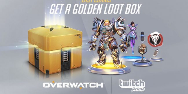 Un Golden Loot Box su Overwatch per tutti gli utenti Twitch Prime