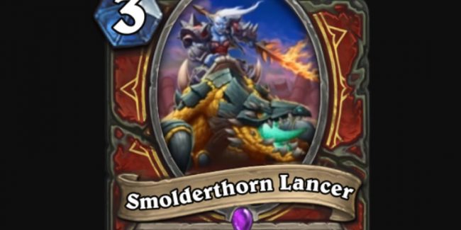 Altra nuova carta svelata: si chiama Smolderthorn Lancer!