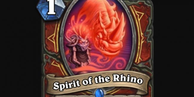 Ecco lo Spirit of the Rhino, nuovo fortissimo servitore del Guerriero