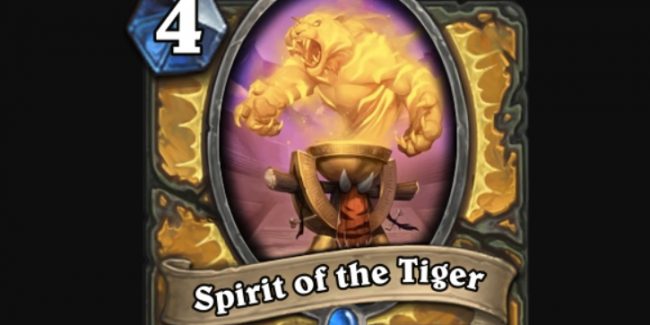 Spirit of the Tiger è il nuovo servitore a 4 mana del Paladino