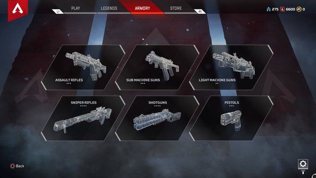 Le tipologie di armi in Apex Legends