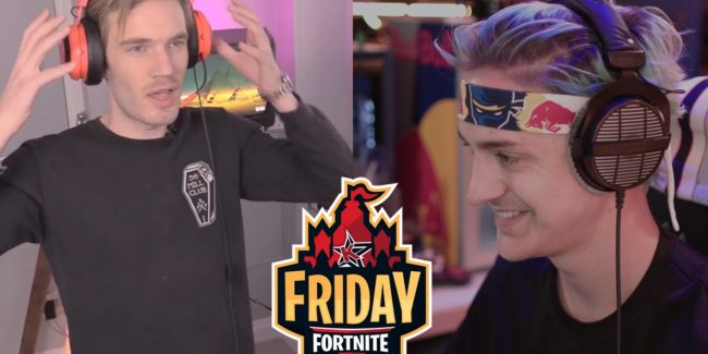 Fortnite: PewDiePie e Ninja fanno team al “Friday Fortnite”!