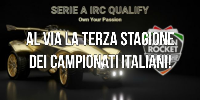 Rocket League: Al via i Campionati Italiani IRC Season 3#!
