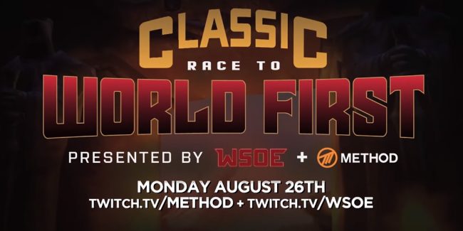 WoW Classic, i Method annunciano la “Race to World First”