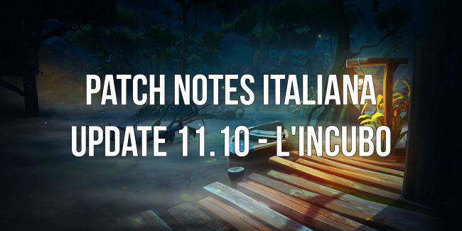 Fortnite: Patch Notes Italiana Update 11.10 – L’Incubo