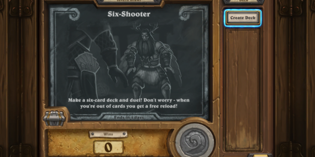 Torna Six-Shooter, rissa-duello a “6 carte” di Hearthstone!