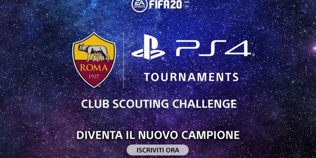 AS Roma e PlayStation lanciano Club Scouting Challenge su FIFA 20