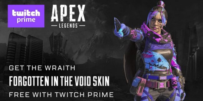 Apex Legends: disponibile la skin Twitch Prime Forgotten in the Void di Wraith