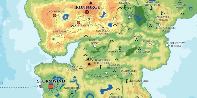 Sturmbart svela anche la mappa delle Eastern Kingdoms