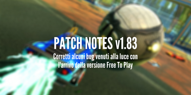 Rocket League: la patch v1.83 corregge alcuni bug della versione FTP