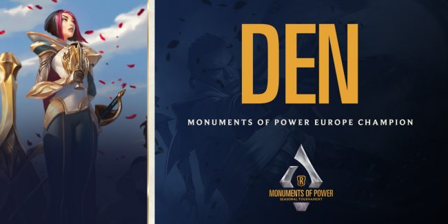 Monumenti del Potere EU, vince DEN: top16 per gli italiani