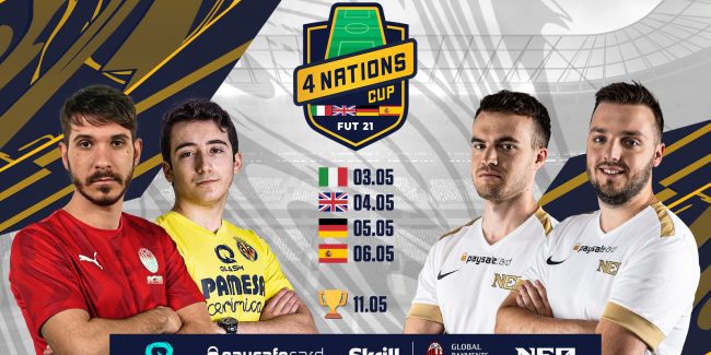 Italia, Spagna, Germania e UK si sfidano su FIFA21 per la ‘4 Nations Cup’