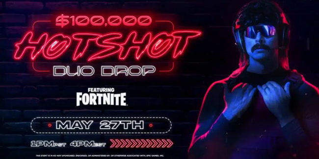 DrDisrespect ritorna con il suo torneo da $100 mila. Ecco l’Hot Shot Duo Drop di Fortnite!