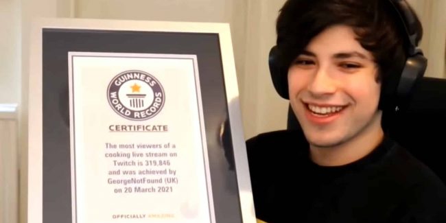 Il Guinness World Record riconosce finalmente Twitch, ecco l’incredibile storia di GeorgeNotFound