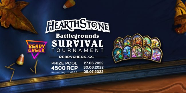 ReadyCheck.gg presenta il torneo HS Battlegrounds Survival con 450€ in palio (free-entry)