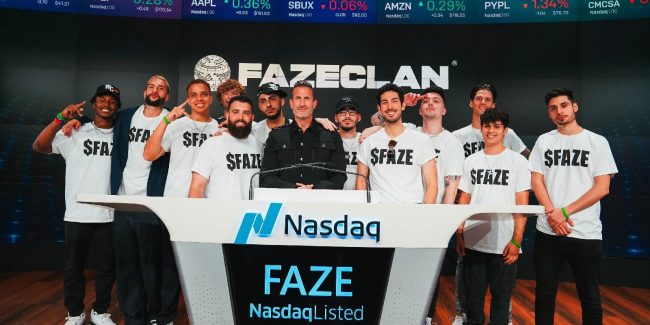 FaZe Clan diventa una public company e viene quotata in borsa (NASDAQ)