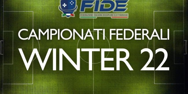 FIDE: al via i campionati federali WINTER 22 di FIFA