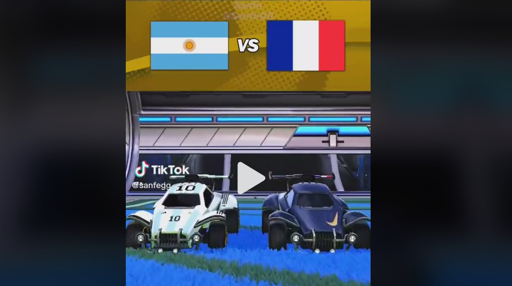 Argentina-Francia su ROCKET LEAGUE, un utente ricrea la FINALE del MONDIALE Qatar 2022 ed è super-VIRALE!