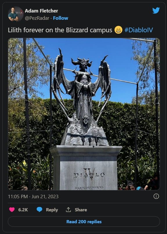 statua lilith diablo 4