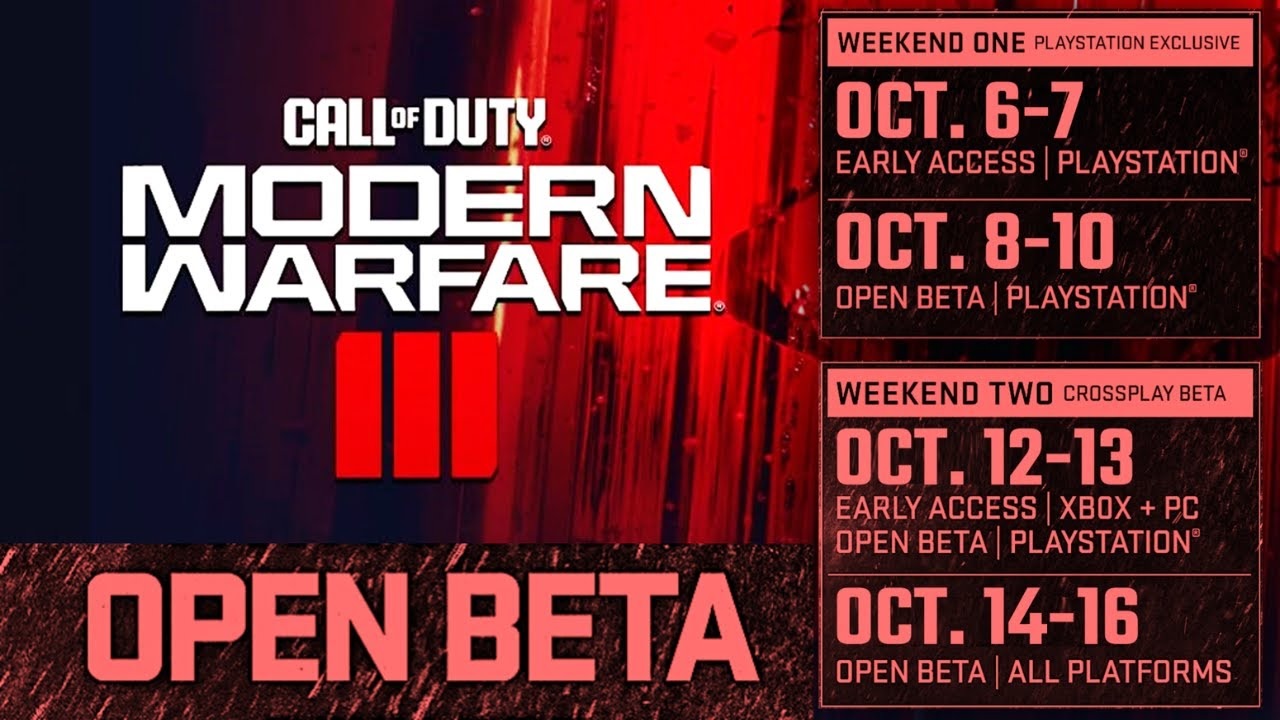open beta modern warfare 3