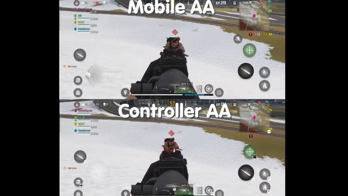 Anche su Warzone Mobile l’AIM ASSIST per controller sembra fortissima